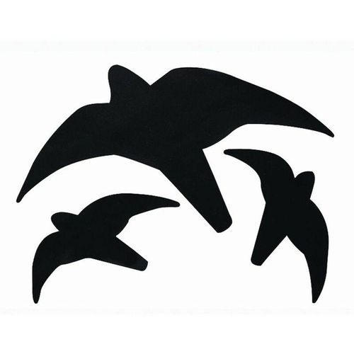 Greifvogelsilhouette, Farbe: schwarz