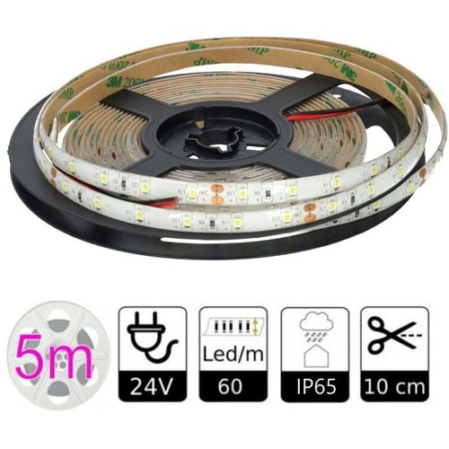 Jandei - Tira led 24V 6000ºK 60LEDS Doppel -pcb IP65 SMD2835 bobina 5 mts