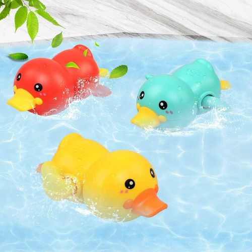 Minkurow - Badespielzeug, Badespielzeug für Kinder, Wasserente, Baby-Badespiele 0 1 2 3 Jahre alt, Baby-Badespielzeug für Badewanne, schwimmendes