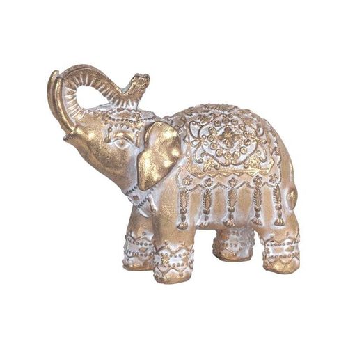 Signes Grimalt Elefantenfigur Figuren Kleine afrikanische goldene Elefant- und Gold -Elefanten 5x10x10cm 11234 - Dorado