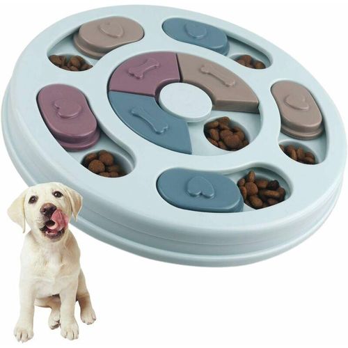 Intelligentes Hundespielzeug Leckerli, verlangsamen Sie das Fressen von Hundespielzeug, rutschfestes Intelligenz-Puzzle-Spielzeug für Hund, Welpen