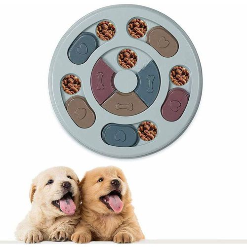 Minkurow - Hunde-Puzzle-Spielzeug, langsamer Puzzle-Futterspender mit rutschfestem Leckerli-Puzzle-Futterspender, langsame Puzzle-Spiele zur