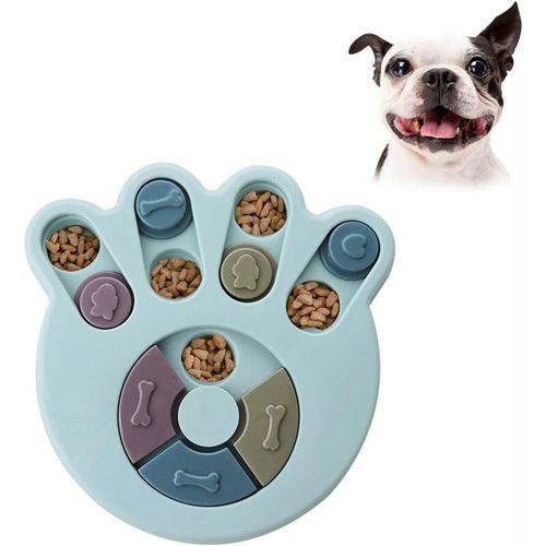 Hundepuzzle, Futterspender für Hunde, langlebiges interaktives Hundespielzeug, Qi-Trainingsspielzeug für Hunde (Blau) - Minkurow