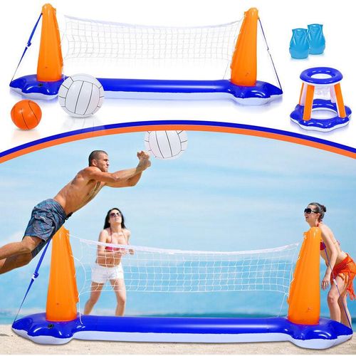 Vingo - Pool spielzeug Spielzeug aufblasbares Wasserball Pool Volleyball set Basketball
