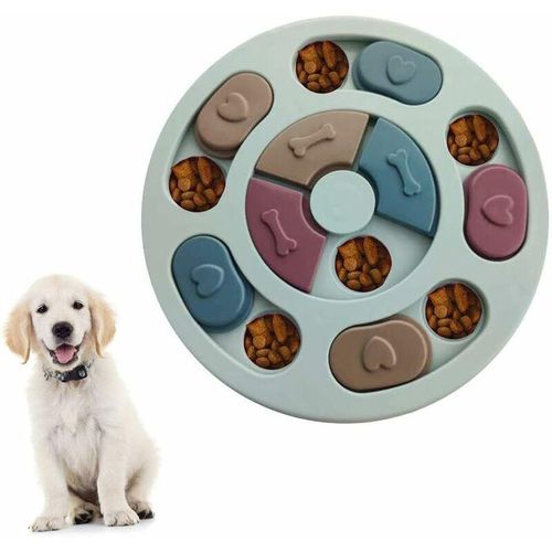 MINKUROW Puzzle Dog Slow Feeder Toy, Slow Feeder Bowl Hundespielzeug, Dog Brain Games Feeder mit Anti-Rutsch, Qi verbessern