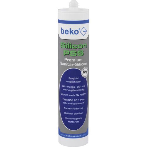 Silicon pss 310 ml Premium-Sanitär-Silicon transparent - Beko