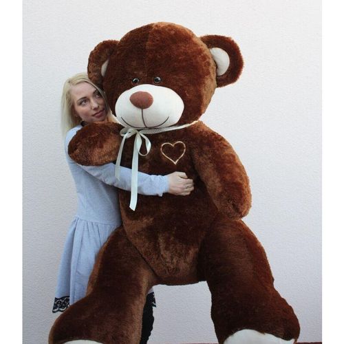 Riesiger großer Teddybär, weiches Kuscheltier – 105 x 85 cm – braun