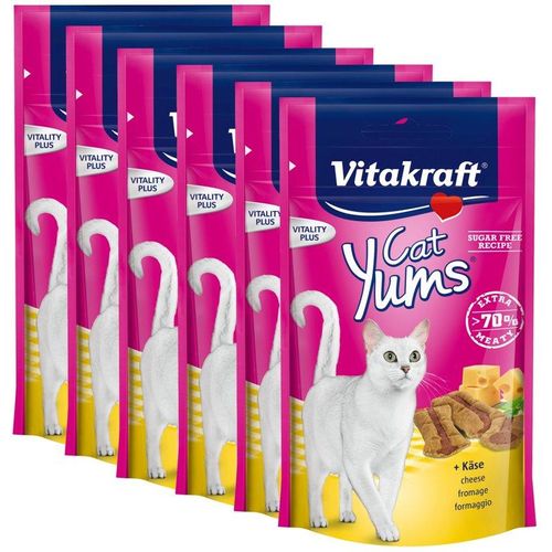 Vitakraft Katzensnack Cat Yums plus Käse - 9 x 40g