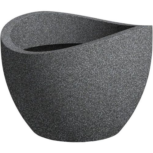 Scheurich - bertopf Wave Globe Serie 250 schwarz granit ø 50 cm Kunststofftöpfe