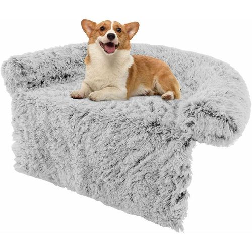 Costway - Hundebett flauschig, Sofaschutz Hund, Hundedecke für Sofa, Hundekissen waschbar, Plüschbett für kleine & mittelgroße & große Hunde Katzen,