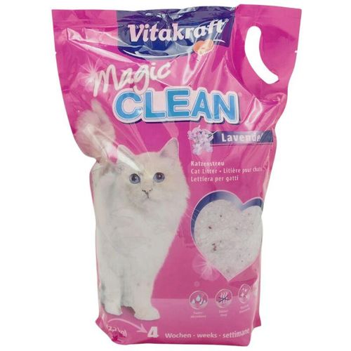 6x Vitakraft Magic clean Katzenstreu 5L Lavendelduft Haustierstreu Einstreu