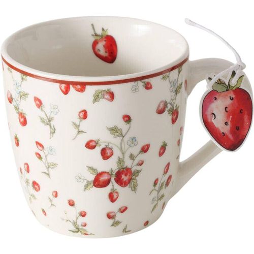 Teetasse mit Erdbeermuster emily, 250 ml