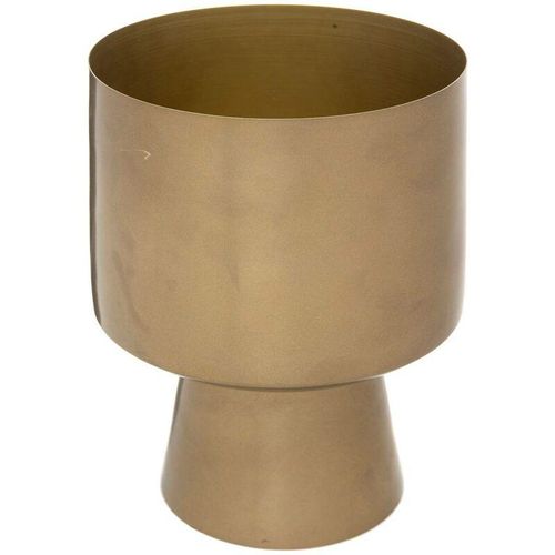 Blumentopf mit beinen Metalltopf - gold - D.17 cm Atmosphera Gold