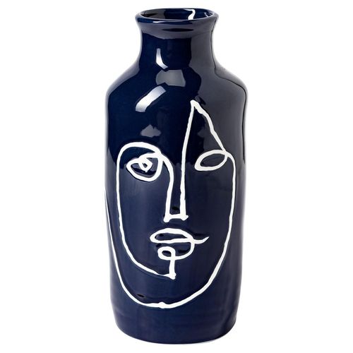 Vase mit abstraktem Gesicht