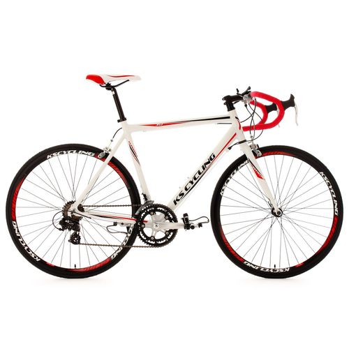 Rennrad KS CYCLING "Euphoria" Fahrräder Gr. 62 cm, 28 Zoll (71,12 cm), weiß Rennräder