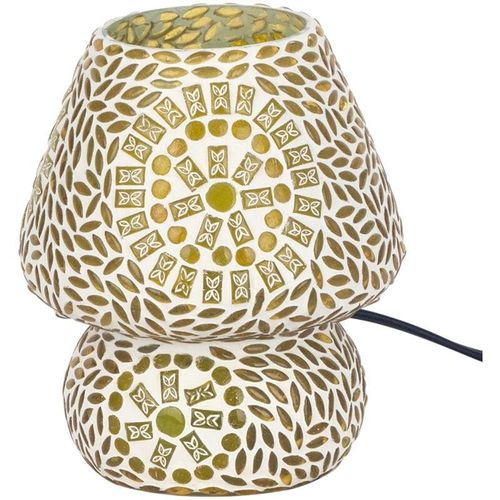 Gelbe Mosaik-Tischlampe – 18 x 14 x 14 cm - Amarillo - Signes Grimalt