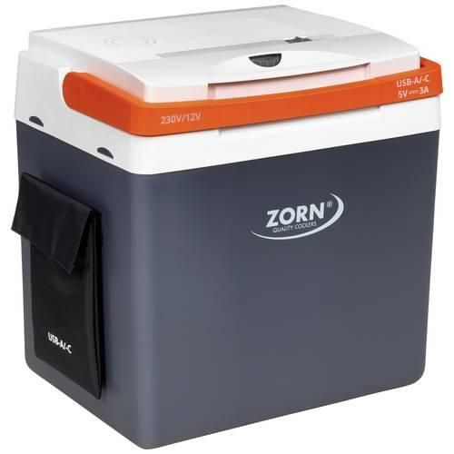 ZORN Z 26 LNE Kühlbox & Heizbox EEK: E (A - G) Thermoelektrisch 12 V, 230 V/AC Weiß/Schwarz, Orange 25 l -17 °C