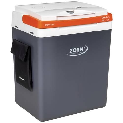 ZORN Z 32 LNE Kühlbox & Heizbox EEK: E (A - G) Thermoelektrisch 12 V, 230 V/AC Weiß/Schwarz, Orange 30 l -17 °C