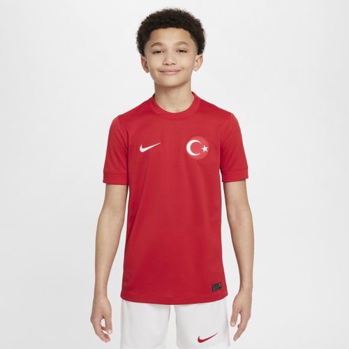 Turkije 2024/25 Stadium Uit Nike Dri-FIT replica voetbalshirt voor kids - Rood