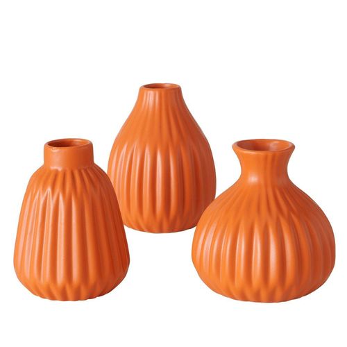 Boltze Vase Esko 3er-Set, Orange