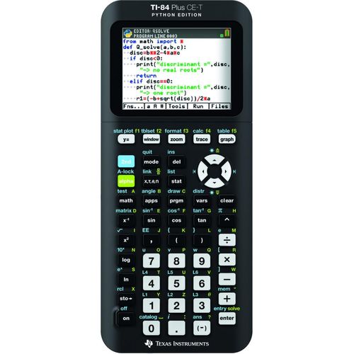 TEXAS INSTRUMENTS TI-84 Plus CE-T Python Edition Grafikrechner schwarz