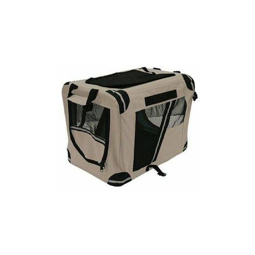 Trendline - Transportbox Beige 60 x 42 x 42 cm Hundetransportbox Tiertransportbox