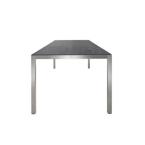 Solpuri Classic Ausziehtisch Edelstahl 160/260x100 cm Sabbia/Silber Dekton/Edelstahl