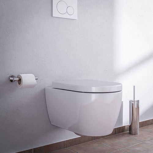 Zwevend toilet met holle bodem zonder spoelrand NANO NT2039 - wc-bril Softclose inbegrepen
