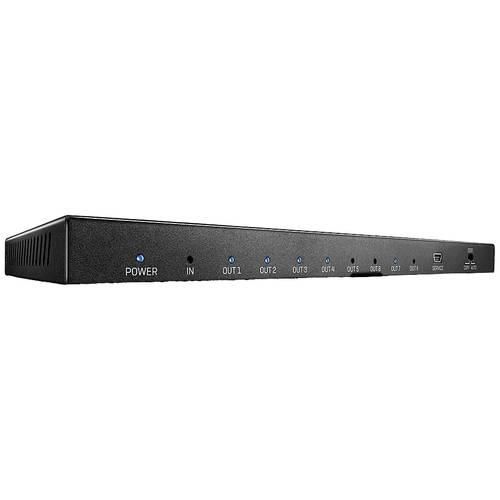 LINDY 38237 8 Port HDMI-Splitter 3840 x 2160 Pixel Schwarz