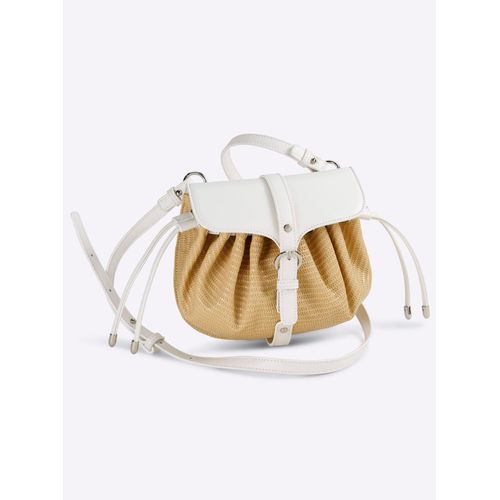 Handtasche HEINE Gr. B/H/T: 22cm x 19cm x 7cm, beige (champagner) Damen Taschen