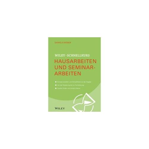Hausarbeiten Und Seminararbeiten - Daniela Weber Kartoniert (TB)
