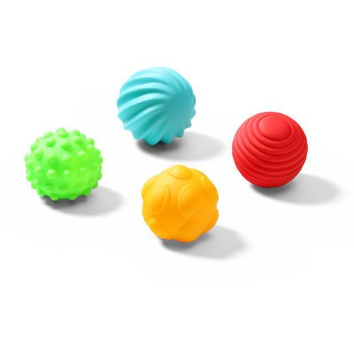 BabyOno Have Fun Sensory Balls zachte, sensorische balletjes 6 m+ 4 st