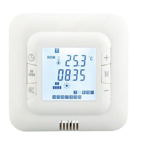Thermostaat HT-01 Wit voor elektrische vloerverwarming met TWIN-technologie