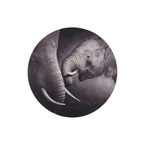 Wandbild »CHALET Elefant Ø 58 cm«, Elefanten