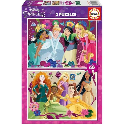 Disney - EDUCA - Disney Princess 2x48 Teile Puzzle