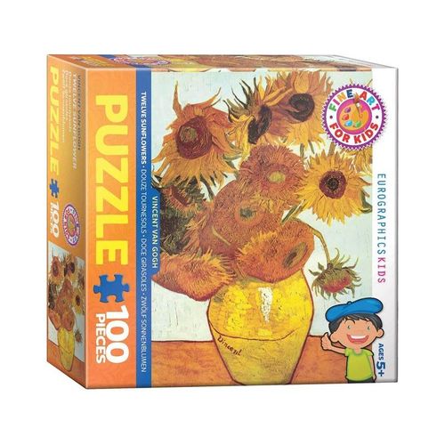 Zwölf Sonnenblumen in einer Vase von van Gogh (Puzzle)