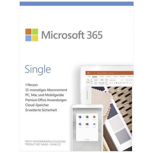 Microsoft Office 365 Single Vollversion, 1 Lizenz Android, iOS, Mac, Windows Office-Paket