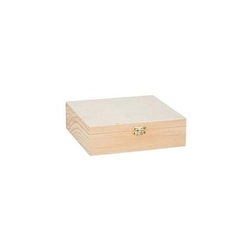 Servietten-Box aus Holz, 18,5 x 18,5 x 5,5 cm