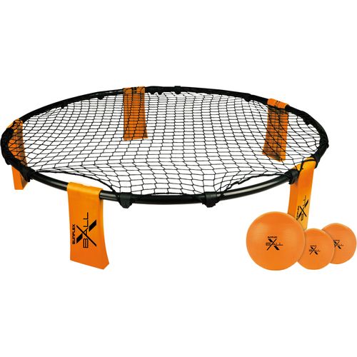 Volleyballnetz SUNFLEX "X-Ball, Volleyball Spiel im Garten oder Park, Trendspiel" Sport-Netze Gr. B/H/L: 90cm x 20cm x 90cm, orange