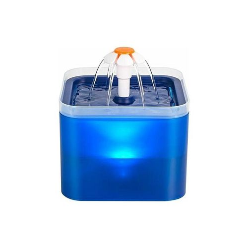 Lycxames - Katzenwasserbrunnen, Ultra-leiser Katzenwasserspender, Katzenwasserspender mit LED-Licht, 2L Katzenbrunnen, mit Aktivkohlefilter und