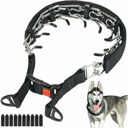 Hundetrainingshalsband, Würgehalsband für Hunde mit Schnappschnalle, Hundehalsband ohne Ziehen für mittelgroße Hunderassen (l)