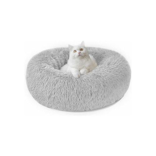 Lycxames - Tierbett ,Hundebett Katzenbett Flauschig Rund aus Plüsch - Donut Kuscheliges Hundekorb Waschbar für Kleine, Mittelgroße und Große Hunde,