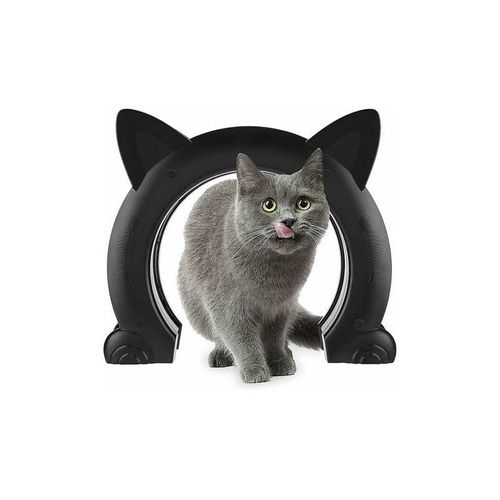 Longziming Katzenklappe, Katzenklappe, 2-Wege-Katzenklappe für große Hunde, ABS-Kunststoff-Katzenklappe, Katzenklappe für Hohlkern-PVC-Innentür oder