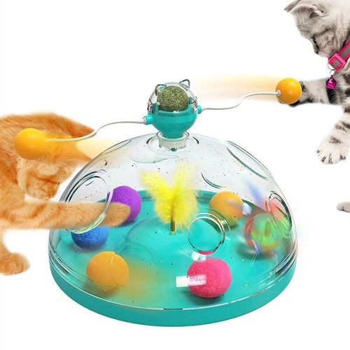 4 in 1 Katzenspielzeug für Wohnungskatzen,Kätzchen Spielzeug