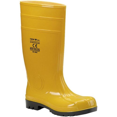 Schwarze Eco-Yellow S5 SRC Sicherheitsstiefel - 45 EU