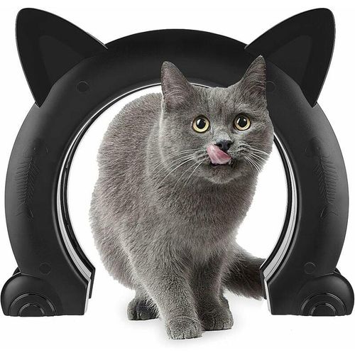 Katzenklappe, Katzenklappe, 2-Wege-Katzenklappe für große Hunde, ABS-Kunststoff-Katzenklappe, Katzenklappe für Hohlkern-PVC-Innentür oder massive