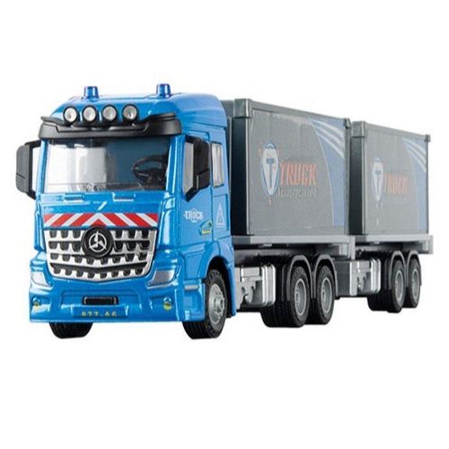 Toi-Toys Spielzeug-Krankenwagen Lastwagen LKW mit Anhänger und Rückzug
