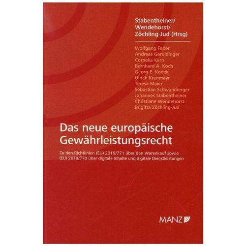 Das neue europäische Gewährleistungsrecht, Kartoniert (TB)