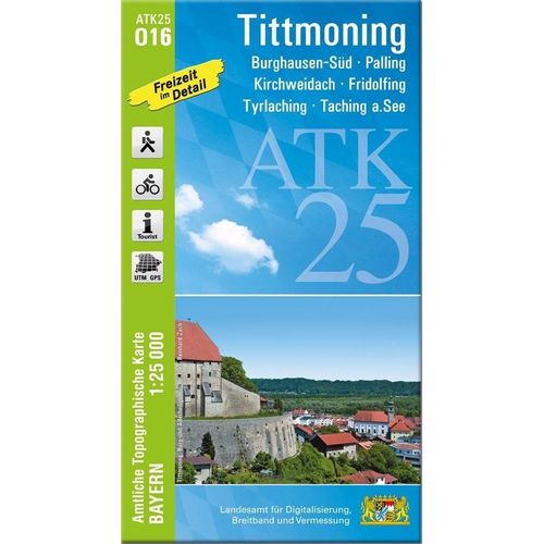 ATK25-O16 Tittmoning (Amtliche Topographische Karte 1:25000), Karte (im Sinne von Landkarte)