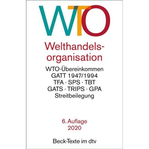 WTO Welthandelsorganisation, Taschenbuch